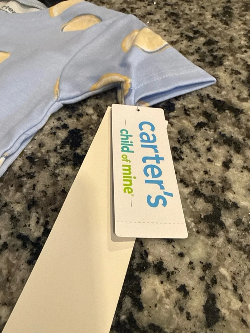 Carter's Light Blue Short Sleeve Tee with Yellow Lemon Print